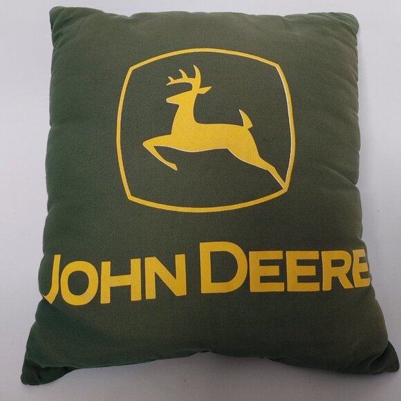 OFFICIAL John Deere Couch Cushion Throw Pillow 16" x 16" - Picture 1 of 6